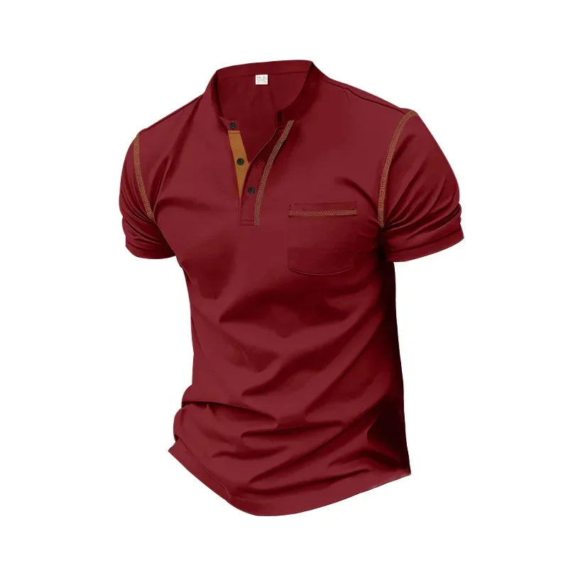 Summer Fashion Casual Short-sleeved Polo Shirt for Men Polo Simple Bre