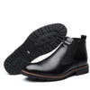 Chelsea Boots Men | Leather Ankle Boots | British Brogue Shoes