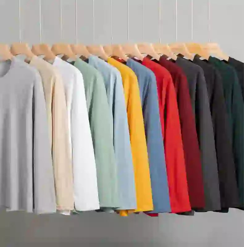 Toppkvalitet 100 % bomull Modemärke Enfärgade rundhalsade T-shirts Nya M