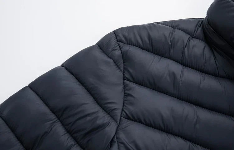 Man Padded Coat Hooded Down Jackets For Men Lightweight Puffer Padding