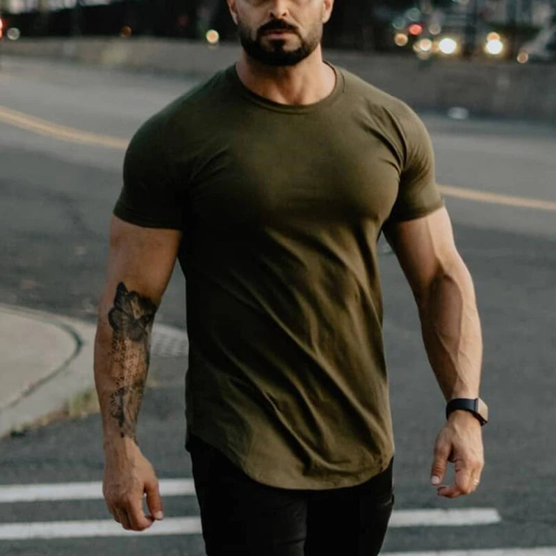 Men’s Cotton T-Shirt | Summer Gym Tee | Breathable Fitness Shirt