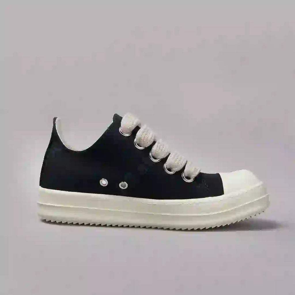 Brand Men Shoe R-o Women Sneakers Black Canvas Low Top Casual Sneaker