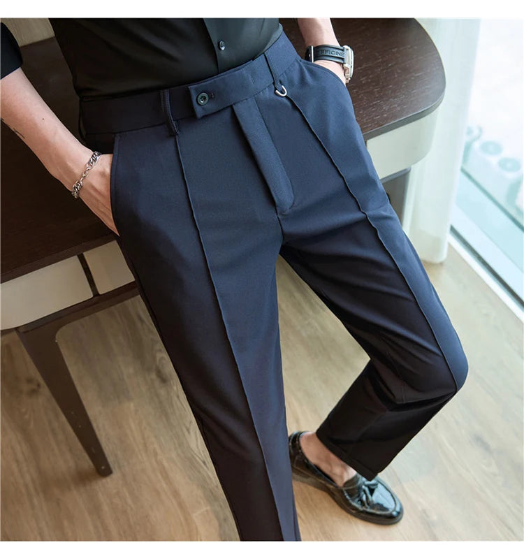 Men's business casual trousers, daily formal work pants, 2024 new high