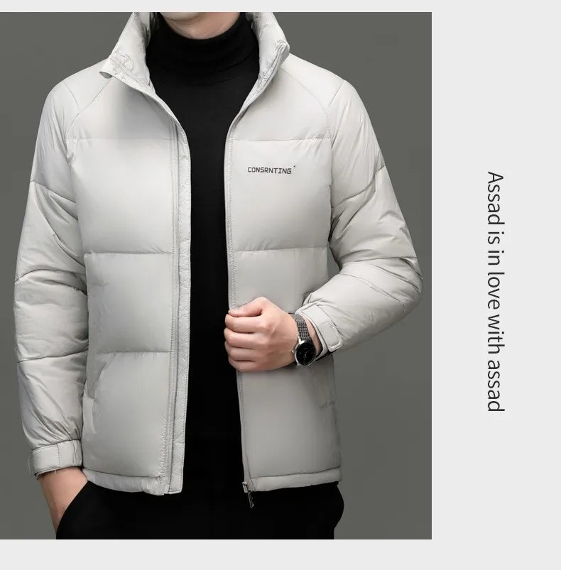Top Grade Designer New Brand Men Parka Jacket Casual Fashion Hooded Pu