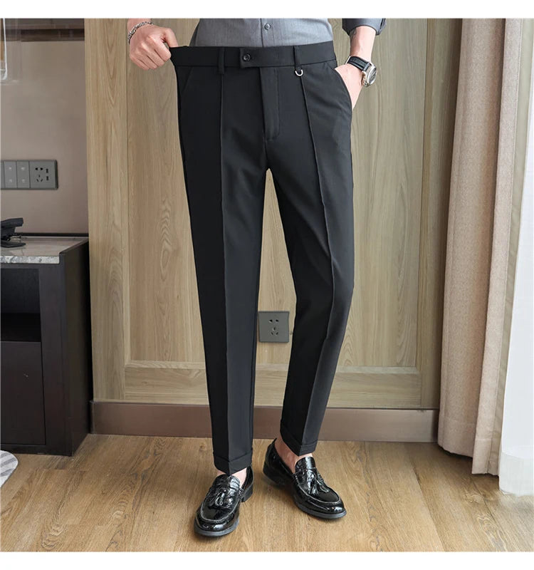 Men's business casual trousers, daily formal work pants, 2024 new high