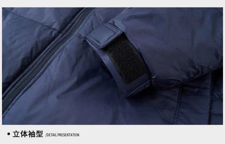 Toppklassig designer Nytt märke Herrparkajacka Casual Mode Hooded Pu