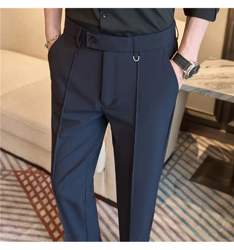 Men's business casual trousers, daily formal work pants, 2024 new high