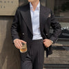 Men’s Italian Suit | Double Breasted Suit | Wedding Business Outfit