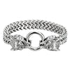 Stainless Steel Bracelet | Men’s Wolf Head Jewelry