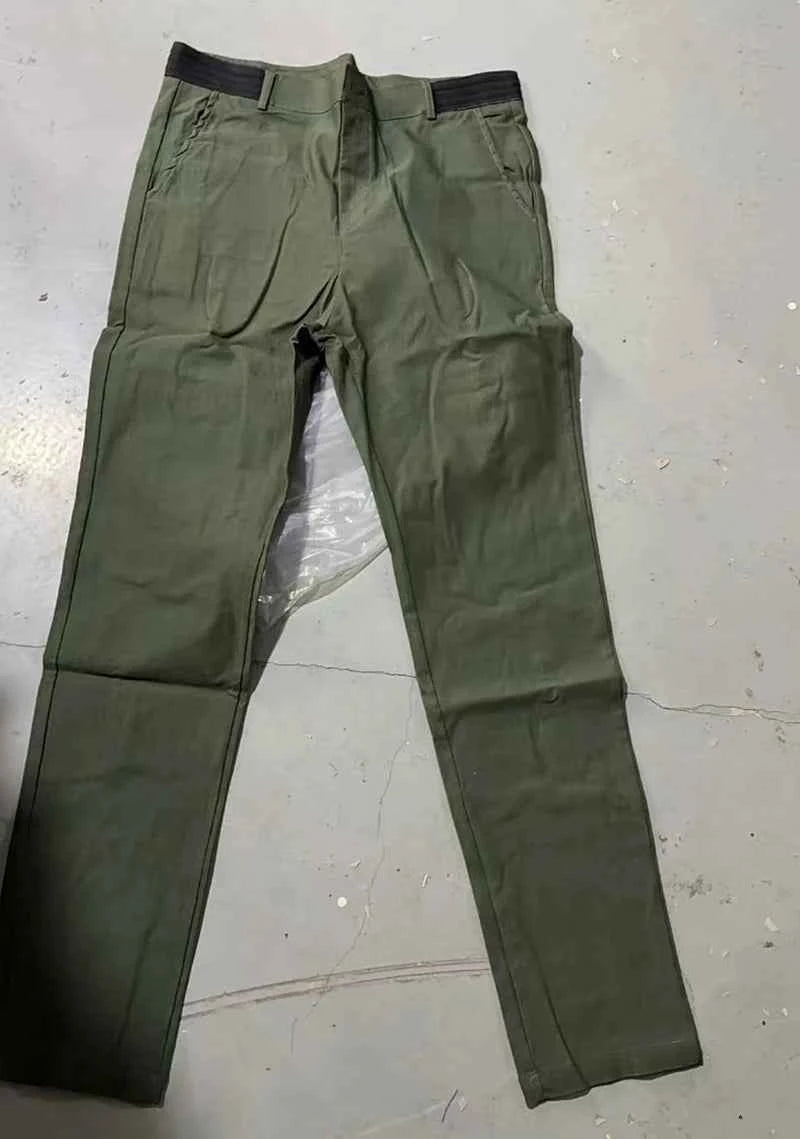 New Men's Casual Work Pants Business Cotton Trousers Spring Autumn Solid Color Pants Elegant Slim Fit Versatile Long Pants Male
