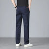 Men's casual pants 2025 New Spring and autumn casual straight business outdoor workwear thick cotton-like long pants