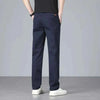 Men's casual pants 2025 New Spring and autumn casual straight business outdoor workwear thick cotton-like long pants