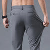 Men's Thin Slim Straight Casual Pants Business Leisure Classic Spring Summer Trousers Brand Clothing Elasticity Male Pants