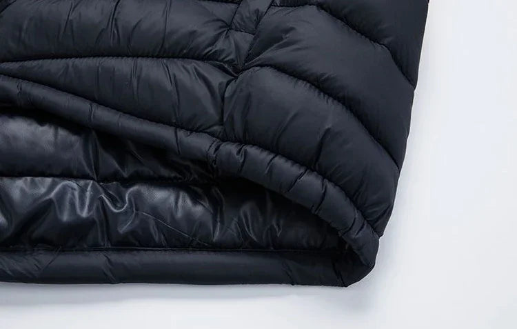 Man Padded Coat Hooded Down Jackets For Men Lightweight Puffer Padding