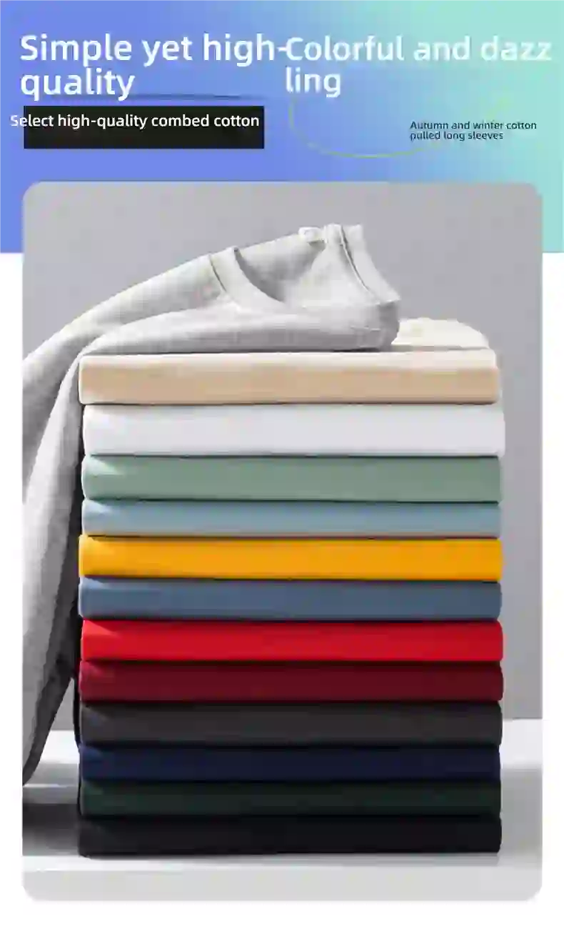 Top Quality 100 % Cotton Fashion Brand Plain Round Neck New T Shirts M