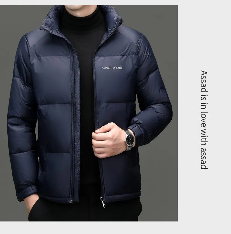 Top Grade Designer New Brand Men Parka Jacket Casual Fashion Hooded Pu