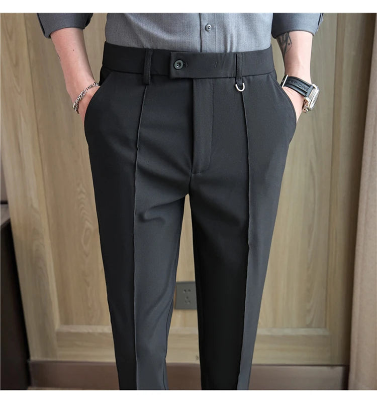 Men's business casual trousers, daily formal work pants, 2024 new high