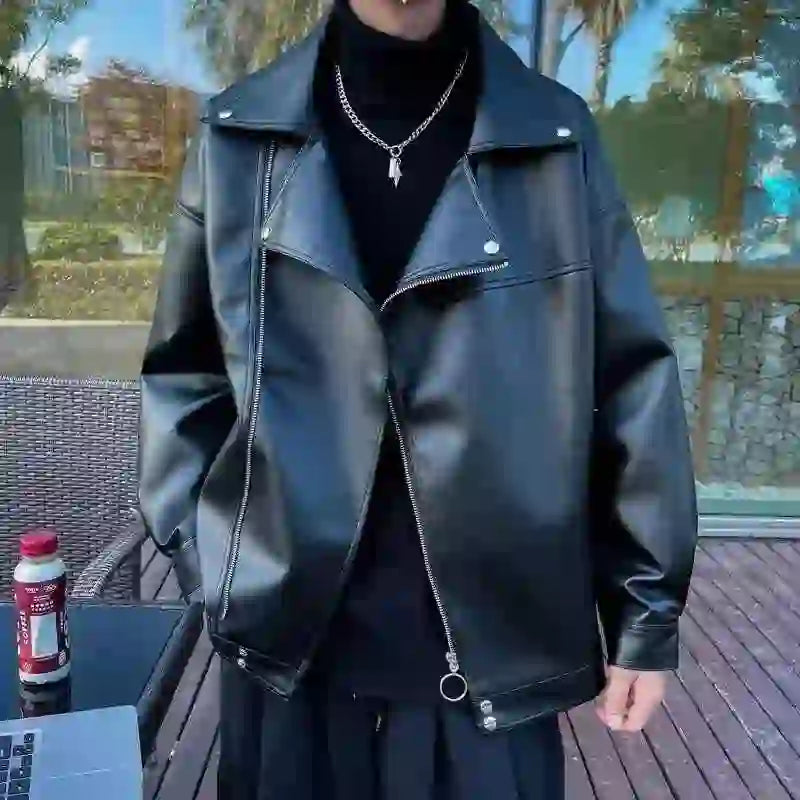 Coat New In Men's Suit Jackets Spring Autumn Male Leather Blazer Fashionable Fashion 2024 Luxury Designer Korean Style Clothes