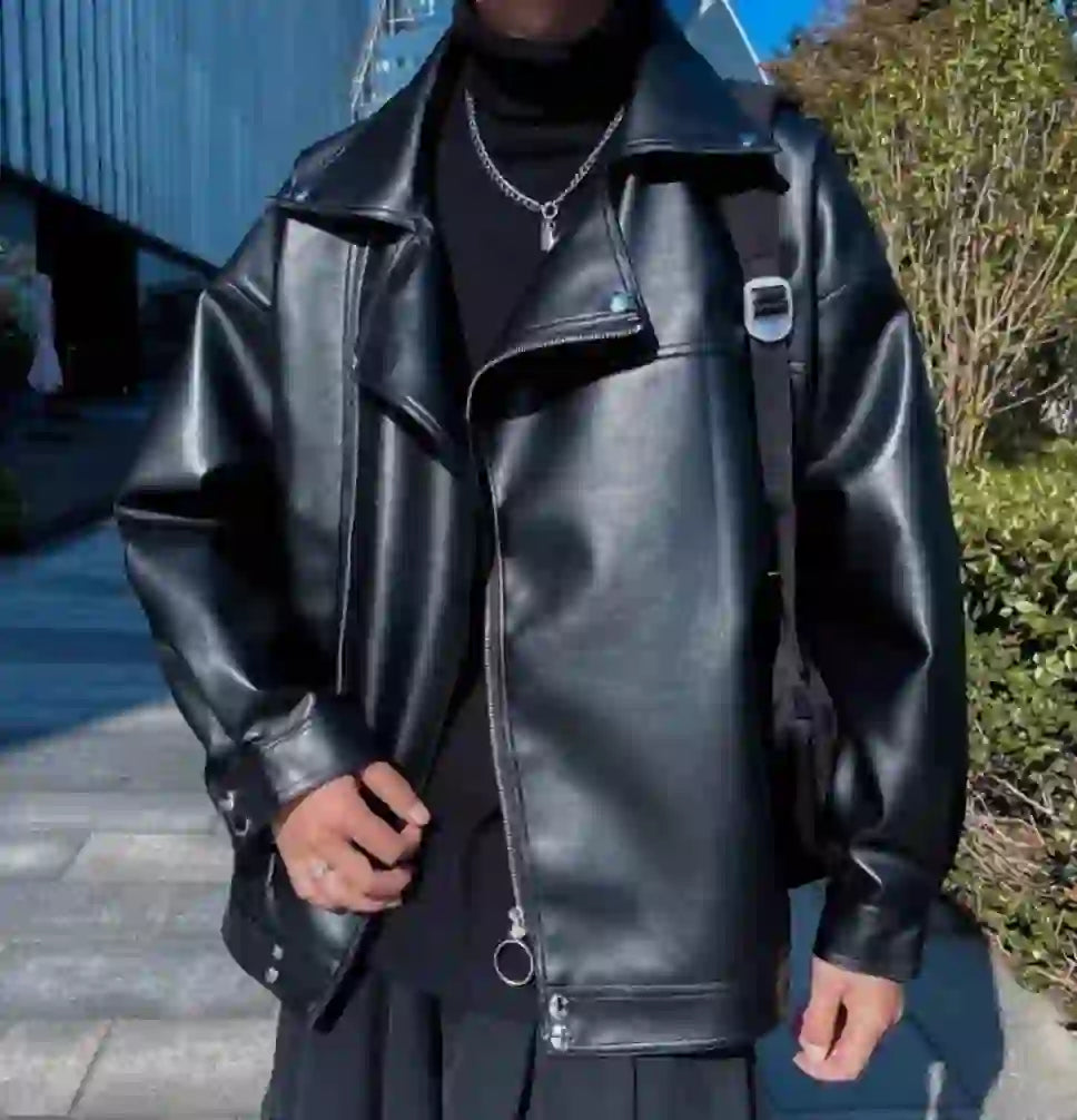 Coat New In Men's Suit Jackets Spring Autumn Male Leather Blazer Fashionable Fashion 2024 Luxury Designer Korean Style Clothes