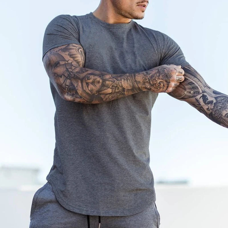 Men’s Cotton T-Shirt | Summer Gym Tee | Breathable Fitness Shirt