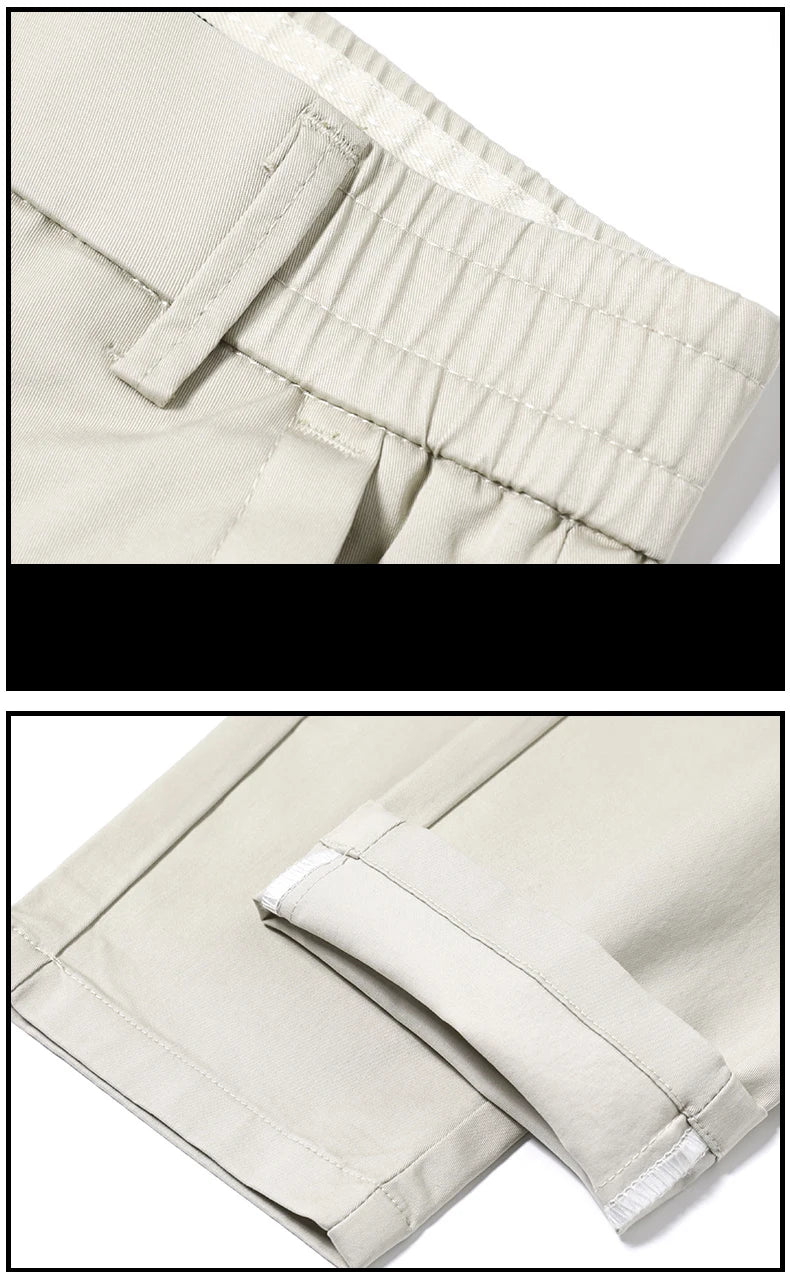 Men's Clothes Spring Summer Thin Casual Pants Men Slim Fashion Stretch