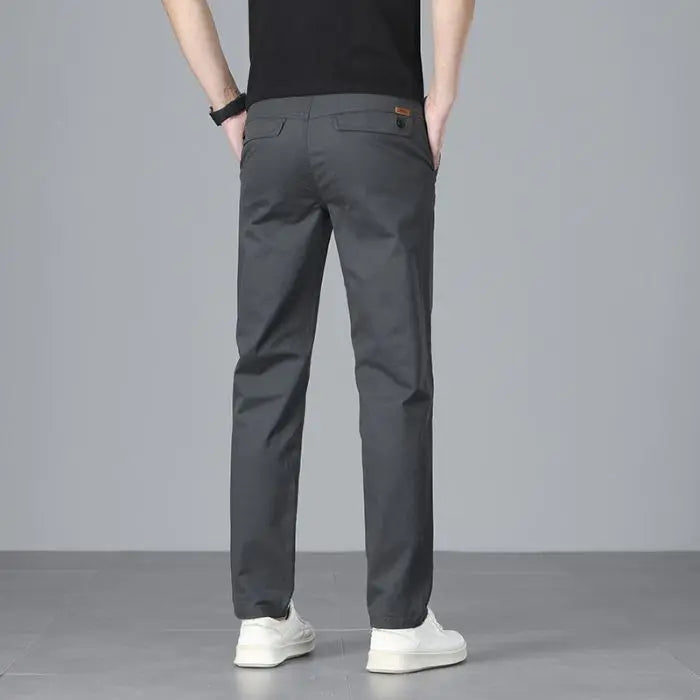 Men's casual pants 2025 New Spring and autumn casual straight business