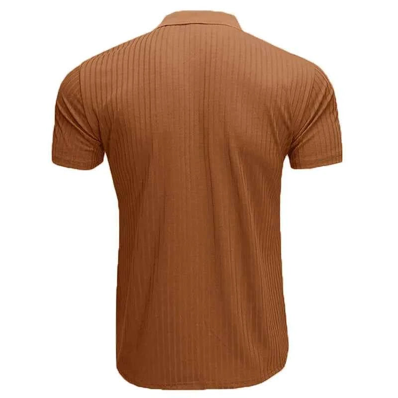 Mens Polo Shirts Summer Casual Short Sleeve Knitted Men's Shirts Polos Slim Solid Men t-shirt Polo Homme S-5XL Men's Clothing