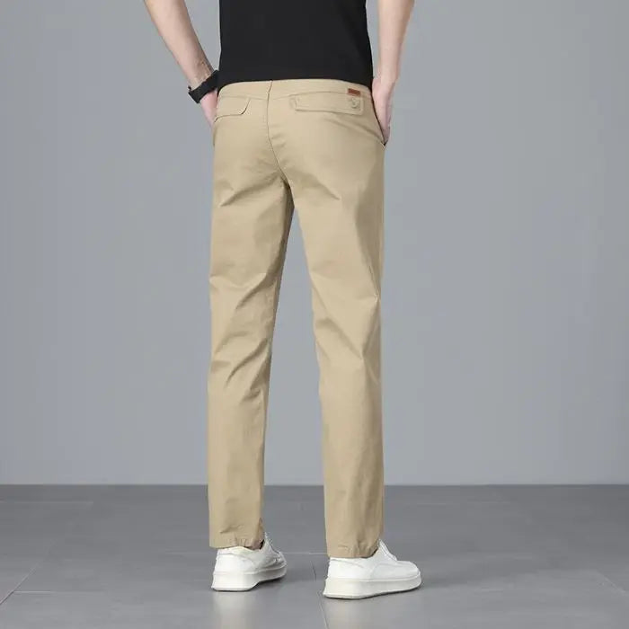 Men's casual pants 2025 New Spring and autumn casual straight business