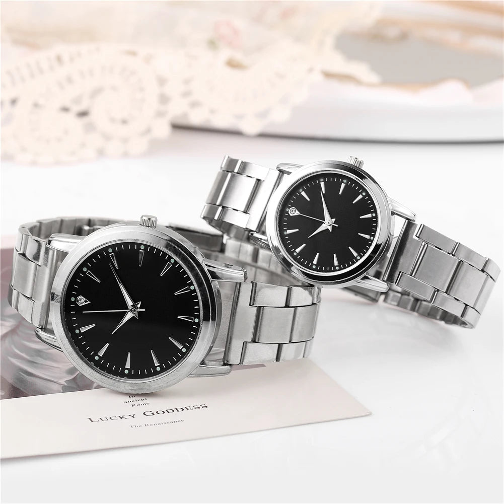 Couple’s Watches Set | Men’s Business Watch | Women’s Quartz Watch