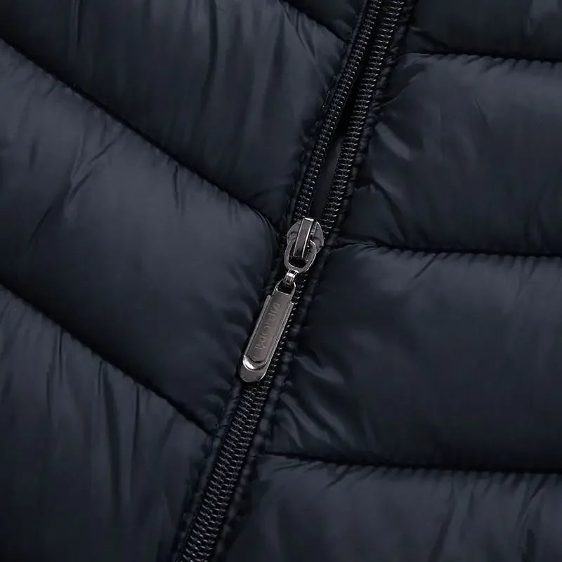 Man Padded Coat Hooded Down Jackets For Men Lightweight Puffer Padding