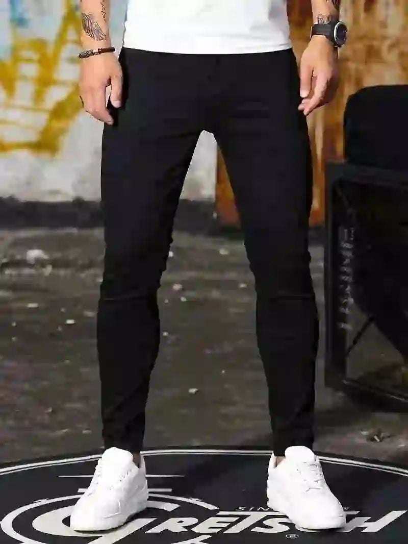 2025 Mens Slim Fit Classic Skinny Jeans Casual Street Style Comfortable Casual Mens Skinny Jeans Male Slim Fit Pencil Denim