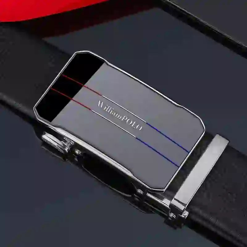 Men's belt automatic buckle Leather Automatic buckle men's leather bel