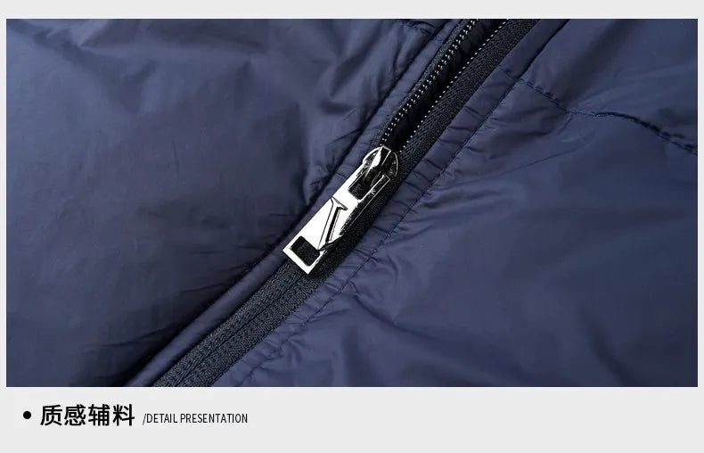 Toppklassig designer Nytt märke Herrparkajacka Casual Mode Hooded Pu
