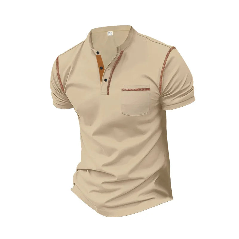 Summer Fashion Casual Short-sleeved Polo Shirt for Men Polo Simple Bre
