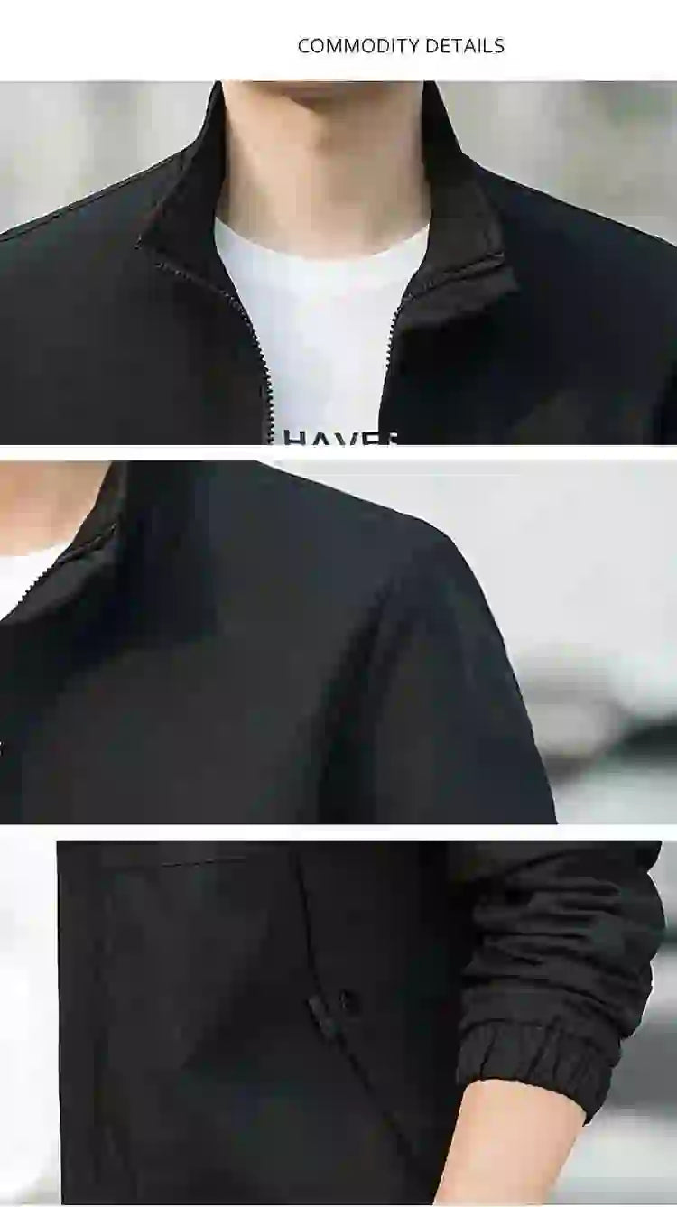Men's Coat 2025 Spring Autumn Mens Jackets Hip Hop Street Thin Coat Sports Black Loose Windbreaker Men Clothing Men's Coat