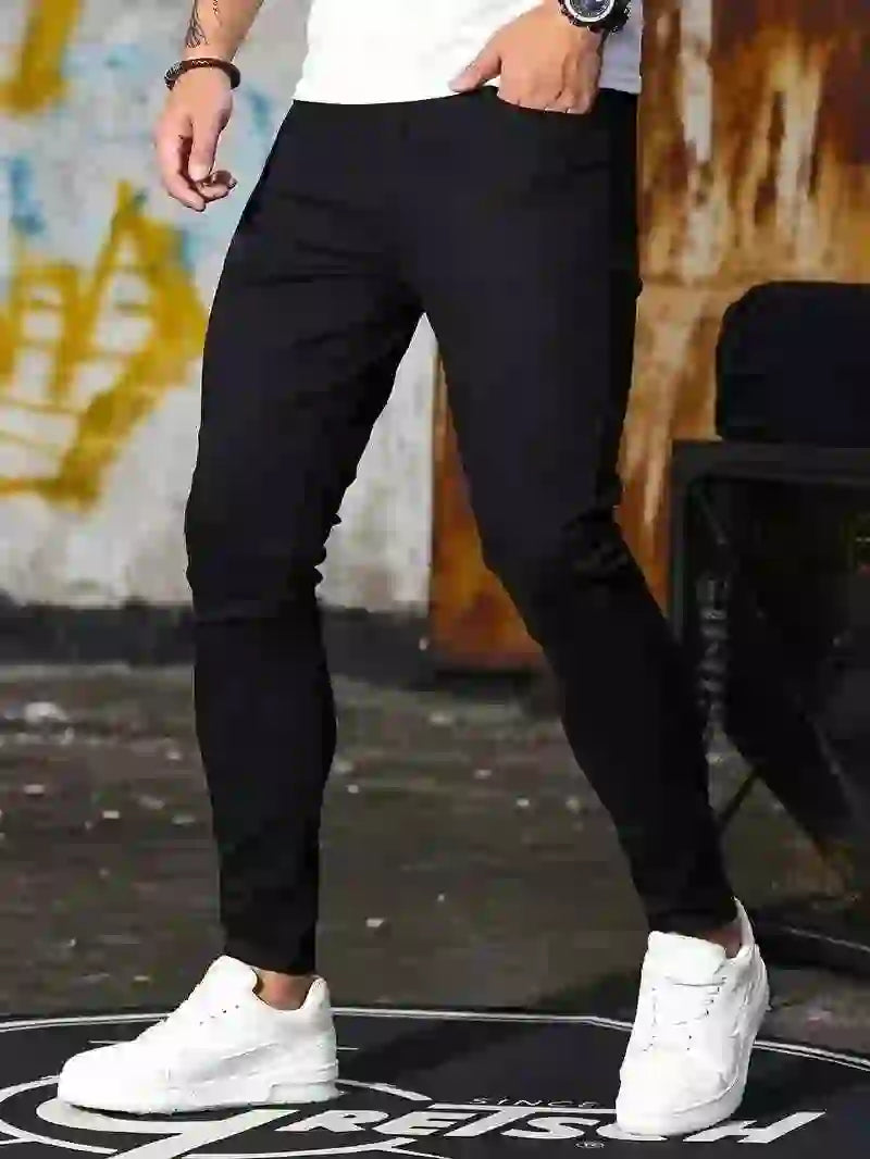 2025 Mens Slim Fit Classic Skinny Jeans Casual Street Style Comfortable Casual Mens Skinny Jeans Male Slim Fit Pencil Denim