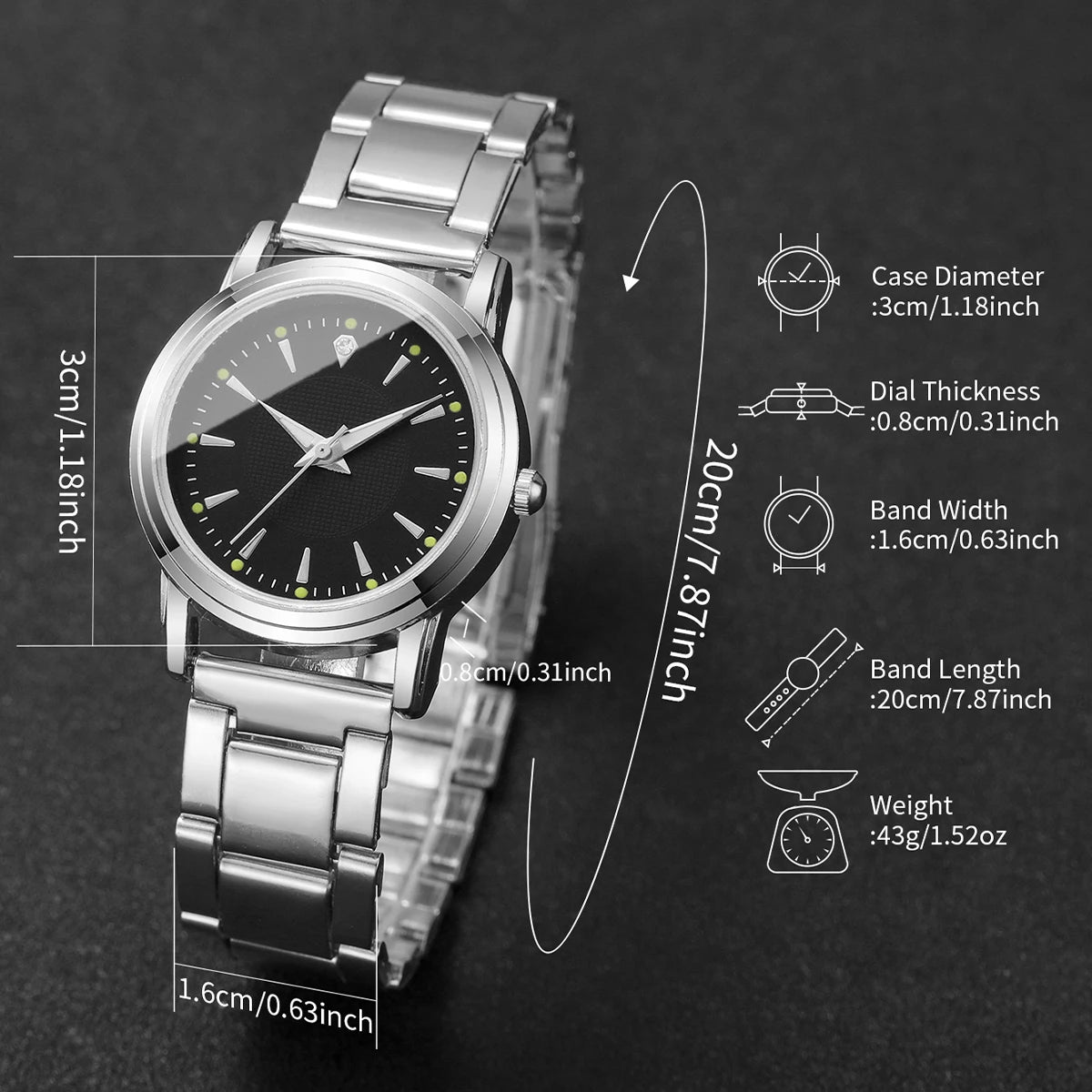 Couple’s Watches Set | Men’s Business Watch | Women’s Quartz Watch