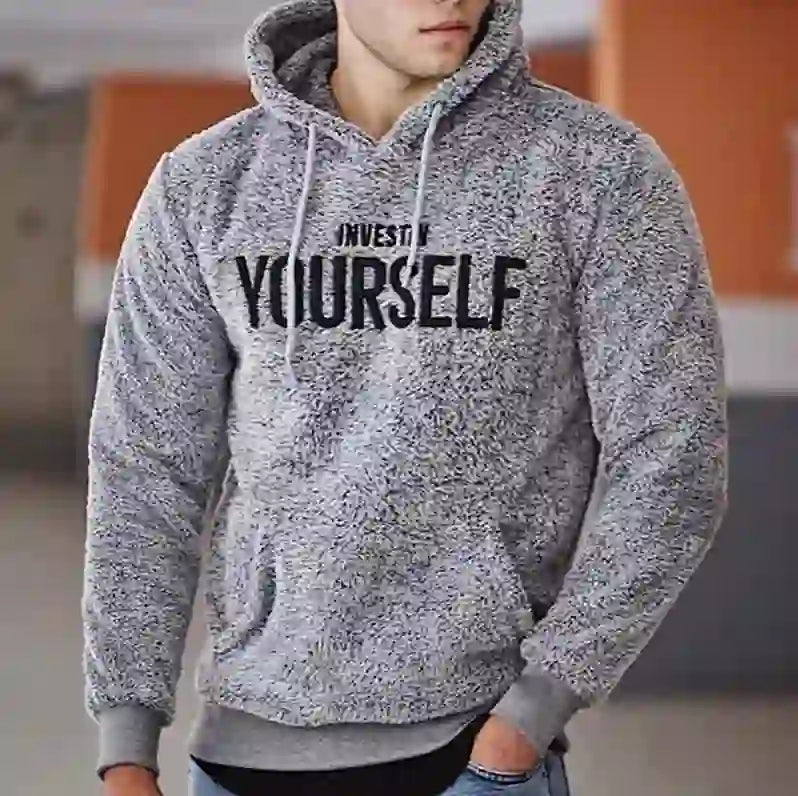 Embroidered men's hoodie casual and personalized hoodie fashionable lo