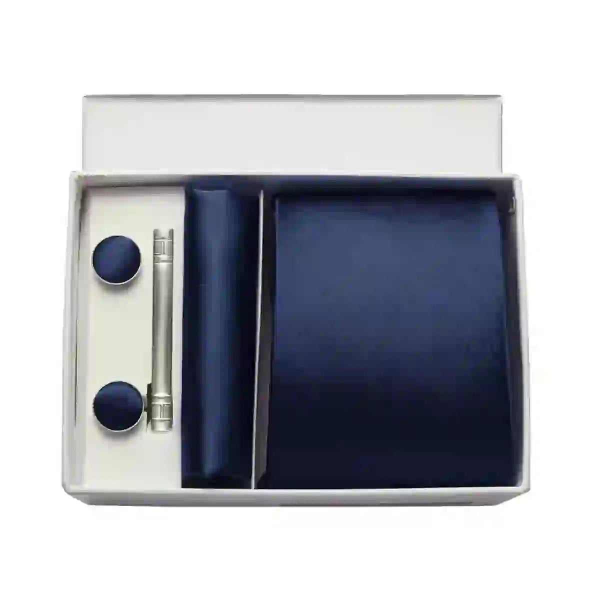 Men's Silk Tie Solid Red Blue Tie Cufflinks Gift box Formal Ties For M