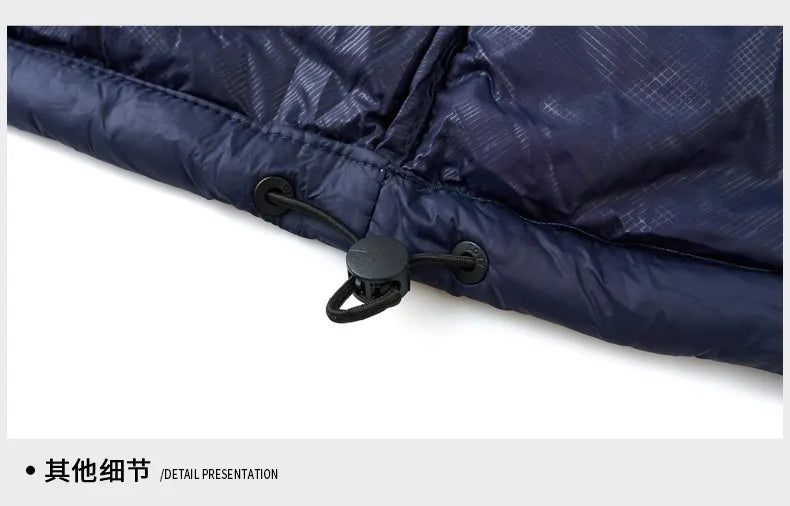 Top Grade Designer New Brand Men Parka Jacket Casual Fashion Hooded Pu