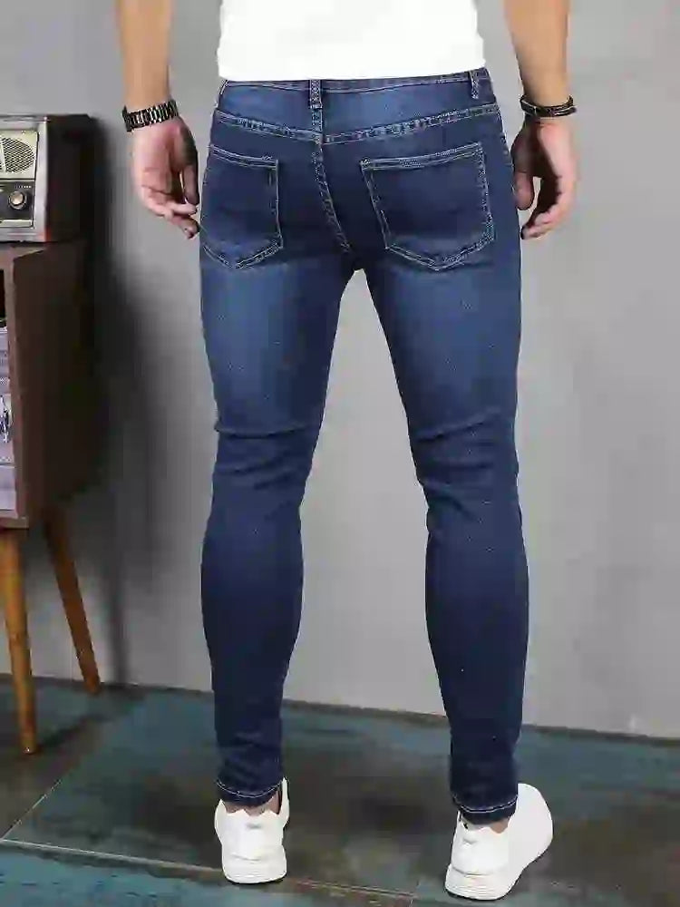 2025 Mens Slim Fit Classic Skinny Jeans Casual Street Style Comfortable Casual Mens Skinny Jeans Male Slim Fit Pencil Denim