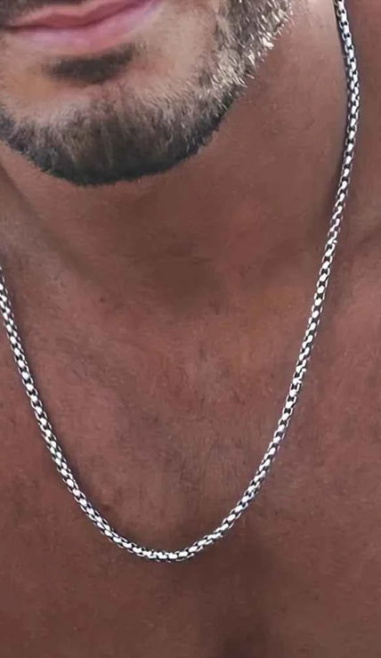 Stainless Steel Necklace, Street Fashionable Hip Hop Jewelry Accessories for Men, Father's Day Gift