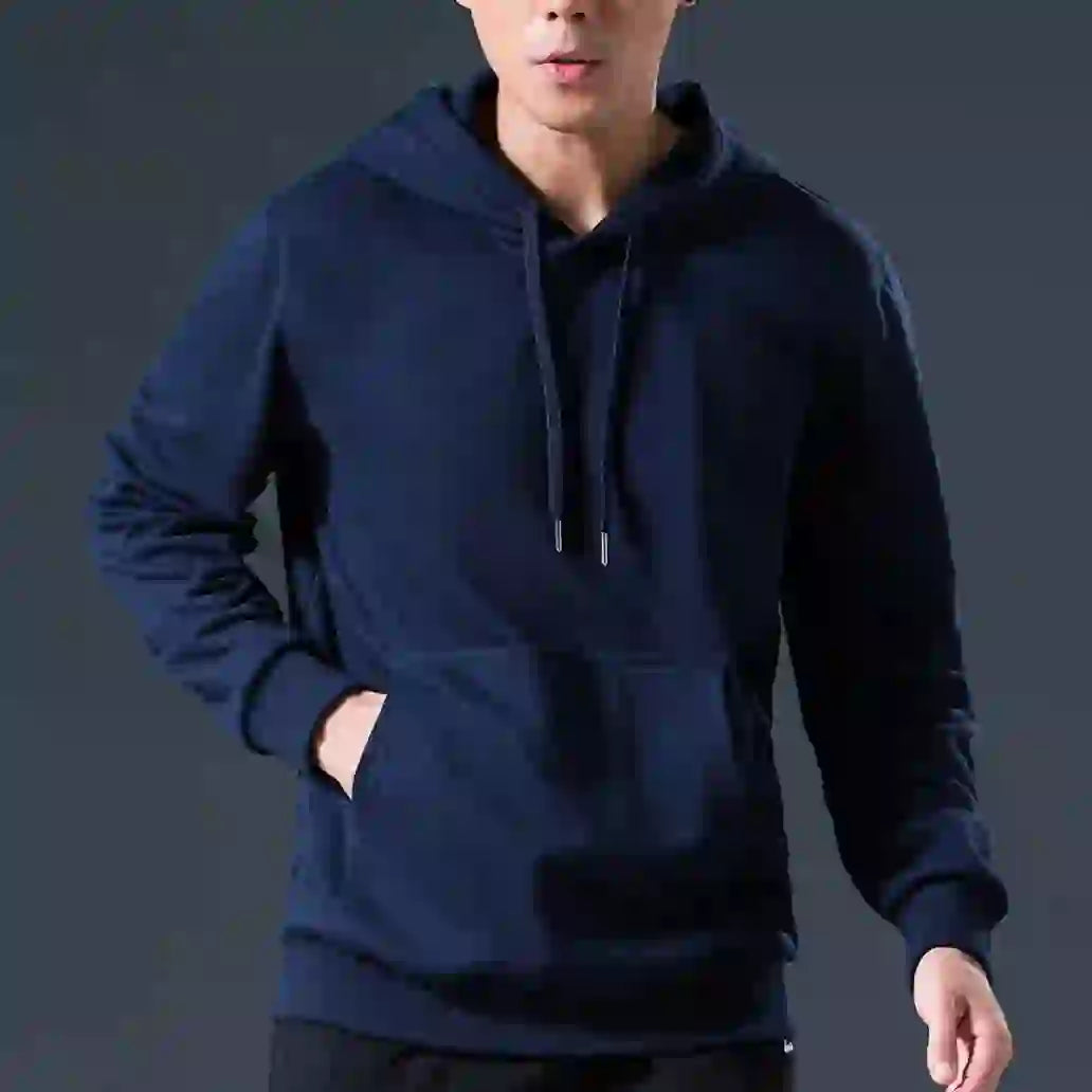 Fashion Hoodie Men Solid Hip Hop Tracksuit Men Hooded Sweatshirt Casua
