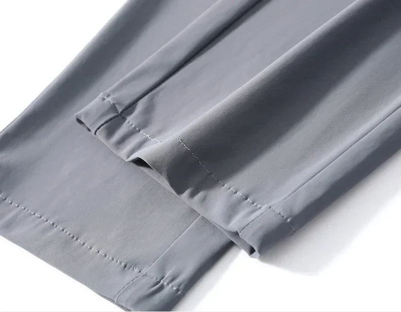 Men's Thin Slim Straight Casual Pants Business Leisure Classic Spring