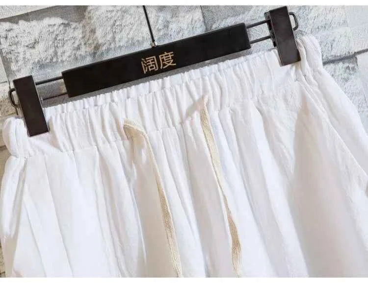 men's casual shirts (Shirt + trousers) 2025 summer men shirt Man Cotton and linen shirts Short sleeve men A set of clothes M-5XL