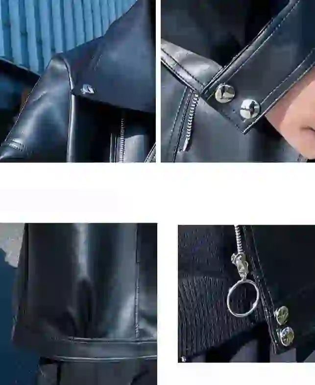 Coat New In Men's Suit Jackets Spring Autumn Male Leather Blazer Fashionable Fashion 2024 Luxury Designer Korean Style Clothes