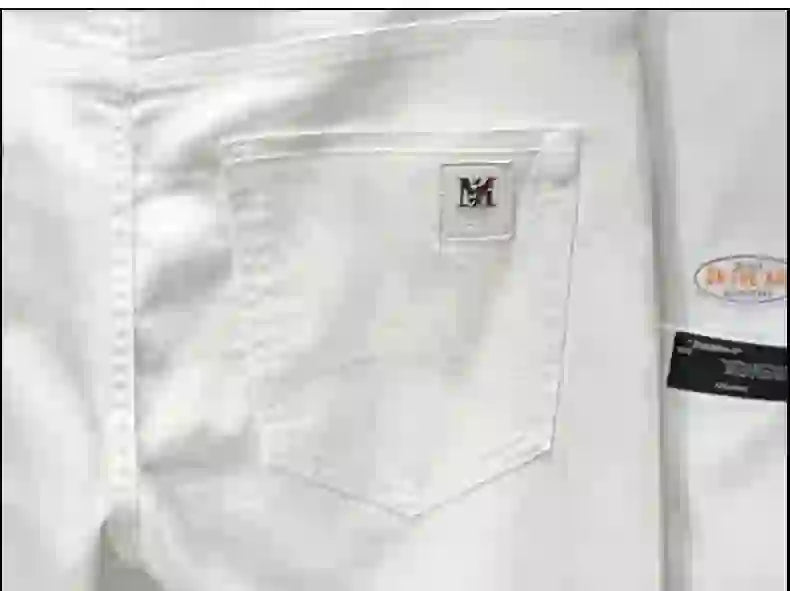 Märkeskläder 98 % bomull smala herrjeans raka mode stretchiga lu