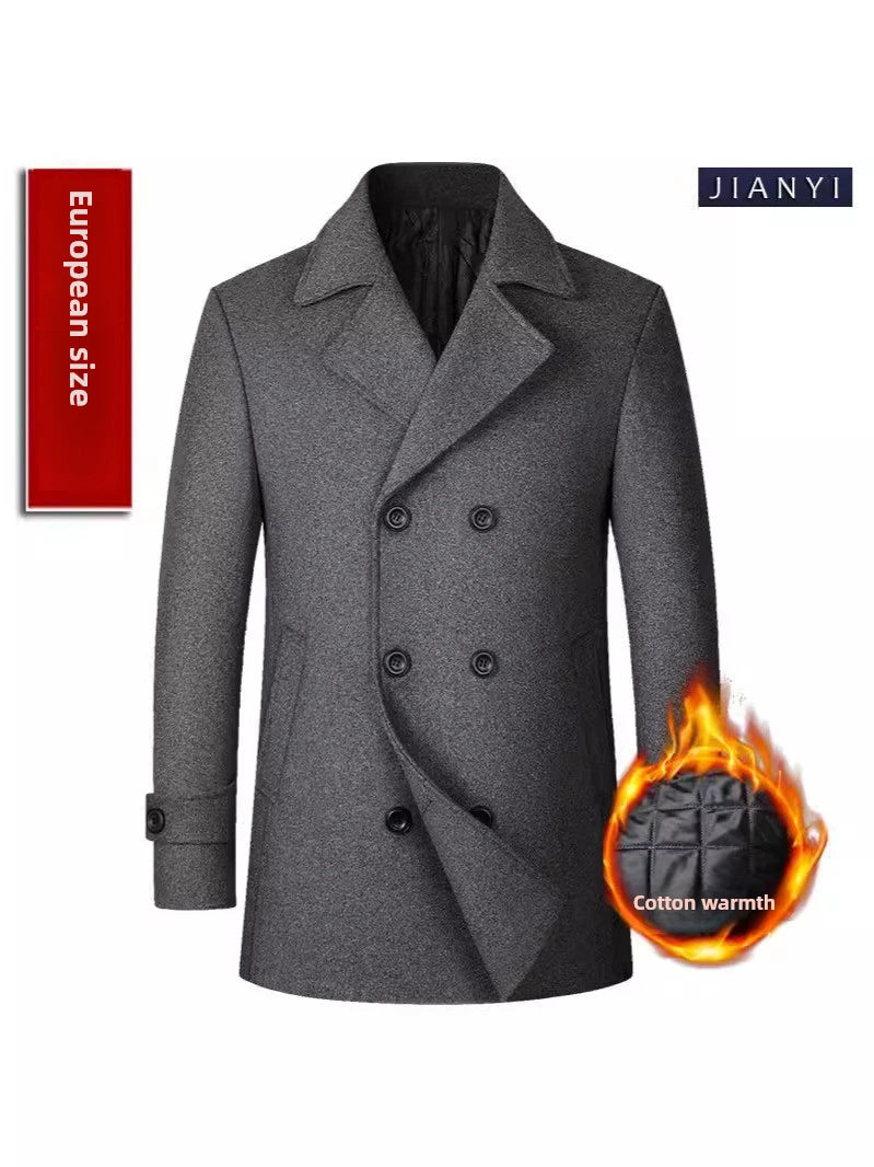 Men’s Cashmere Blazer | Wool Overcoat Jacket | Business Casual Coat