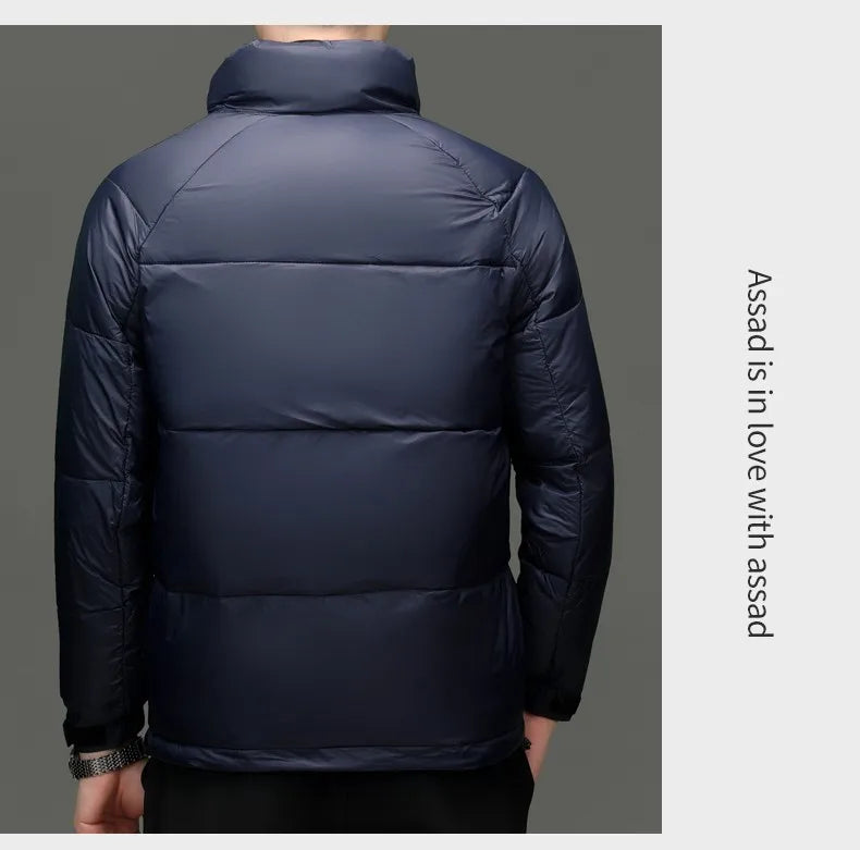 Top Grade Designer New Brand Men Parka Jacket Casual Fashion Hooded Pu