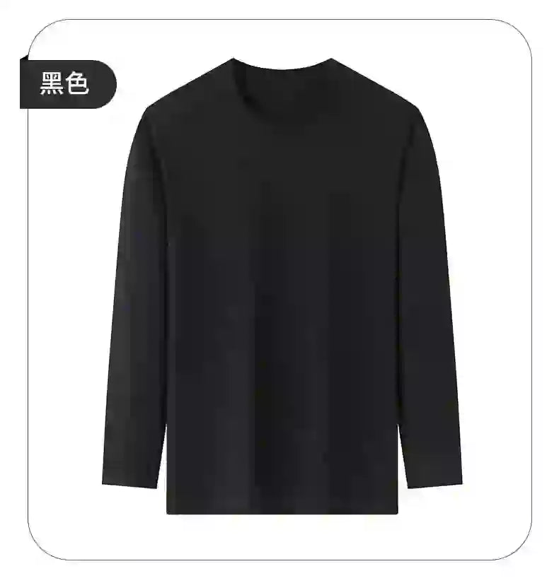 Toppkvalitet 100 % bomull Modemärke Enfärgade rundhalsade T-shirts Nya M